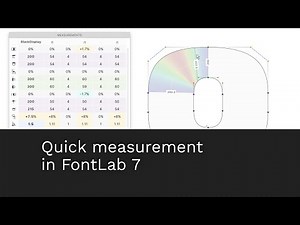 (OLD) Quick measurement in FontLab 7 — see https://youtu.be/VXUdLCo9rKU