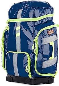 Statpacks New G3+ Clinician, Blue EMT Jump Bag for Medics, Pack, Ergonomic, Lightweight BLS ALS Trauma Bag for EMS, Police, Firefighters