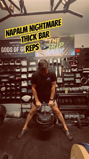 Nalpam Nightmare Thick Bar reps. #grip #gripstrength #napalmnightmare #gripsport #training #workout