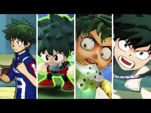 Evolution of Izuku Midoriya in Games (2016-2020)