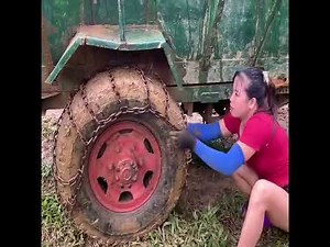 Amazing Girl Loading Huge Logs Like a Pro | Agricultural Vehicle Transporting Wood