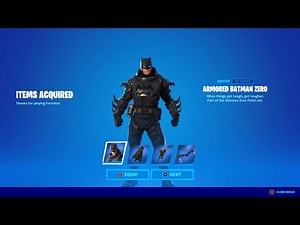 Fortnite Armored Batman Zero Skin Code
