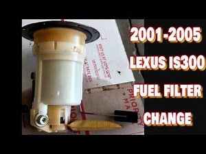 HOW TO REPLACE FUEL FILTER 01 02 03 04 05 LEXUS IS 300 ( STEP BY STEP)