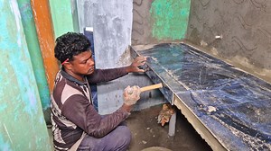 55K views · 598 reactions | Techniques of Kitchen Wall And Countertop Tile Installation | Sumiconstruction | Facebook