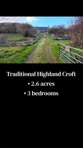 Traditional Highland Croft, 2.6 acres • near Lochinver • NC500
