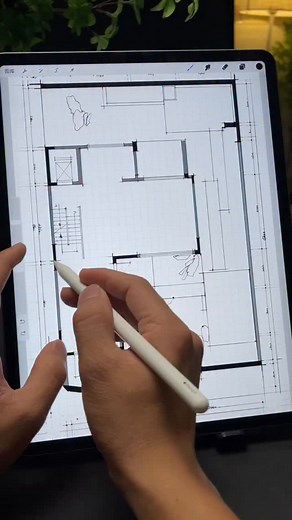 3.2K views · 121 reactions | A video teaches you how to create renderings on-site with an iPad! #fblifestyle #ipadhanddrawing #designer #littleredbookassistant #procreate | M M Design | Facebook
