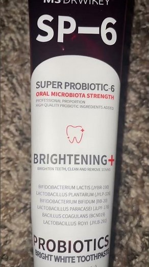Probiotic Toothpaste: MS. DRWIKEY SP-6 Brightening Oral Care#probiotictoothpaste