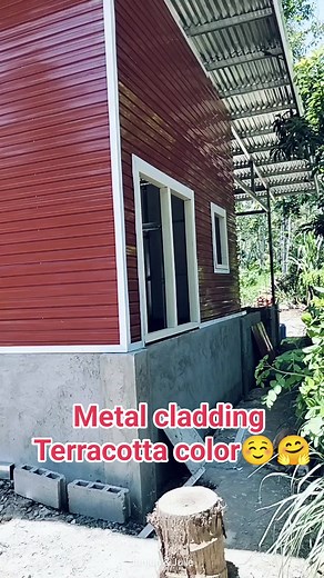 Terracotta color #reelsvideo #metalwork #metalcladding #terracotta | Junjun Amaro Vlog