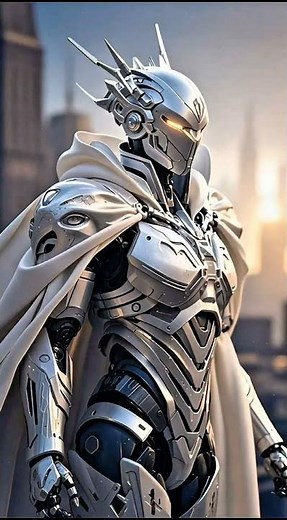 Futuristic Female Mecha Warrior | Cyber Thunder Armor in 3D UE5 | #flyxo #aivideo #ai #aiart