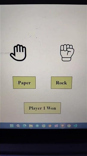 Day - 15 Updated Rock Paper Scissors Game | #shorts #coding #javascriptprojects #trending