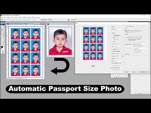 Automatic Passport Size Photo Making Tutorial in Photoshop || How To make Passport Size Photo