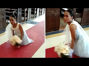 Woman born without legs ditches wheelchair, walks down aisle on wedding day