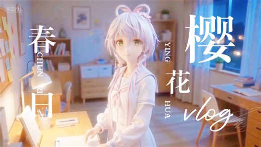 洛天依@樱花校园服@回家Vlog@休闲