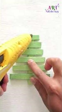 Popsicle Stick Christmas Tree 🎄 | Easy DIY Christmas Craft in 60s | Best Holiday Decoration