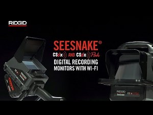 RIDGID Seesnake CS6x & CS6xPak Digital Recording Monitors With Wi-Fi