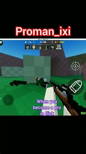 becoming a pro in fps flick in roblox #roblox