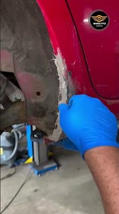 Quick and Easy Repair Rusted Hole in the Car #rust #diy #repairing #shots #wheelyfix #garagerehab