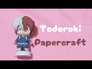 ❄️🔥 Fazendo o Todoroki em Papercraft
