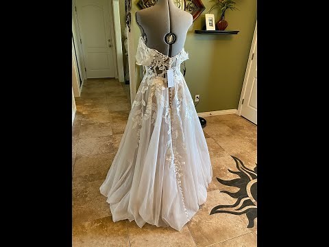 Invisible Under Bustle for A Line Tulle Dress