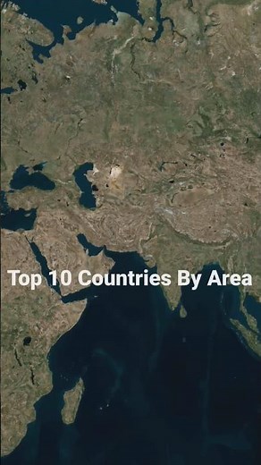 Top 10 Largest Countries in the World by Land Area | Biggest Countries by Size | World Map Animation