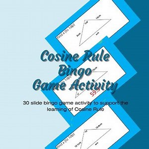 Cosine Rule Maths Bingo Game Activity