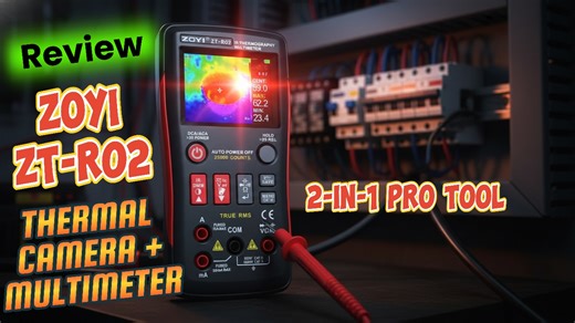 Looking for a powerful 2-in-1 tool that combines a thermal imaging camera and a full multimeter? In this video, I unbox, test, and review the ZOYI ZT-R02 Infrared Thermal Imaging Multimeter — a compact professional tool designed for electricians, HVAC technicians, automotive diagnostics, and serious DIY users. We perform real-world practical tests on every multimeter function and pair them with thermal imaging to show how this device helps locate electrical faults faster and safer. 🔧 Multimeter