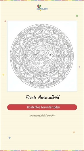 Fisch Ausmalbild | Kostenlos als PDF
