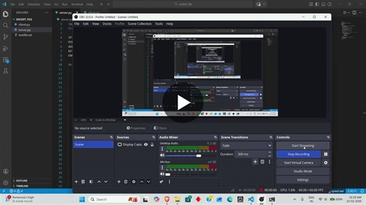 #socketprogramming #computernetworks #python #backenddevelopment #learningbybuilding #mca #engineering | Indranil Majumder