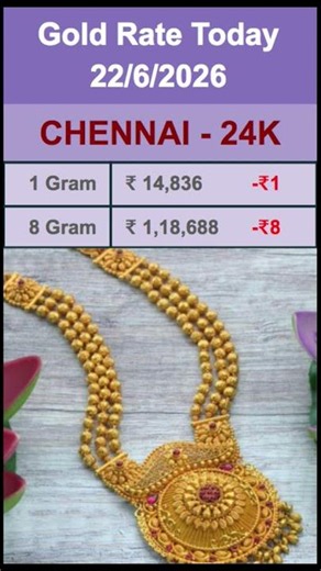 Gold Rate 22 June 2026 #gold #wedding #goldrate #goldprice