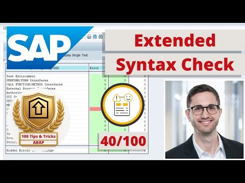 ABAP Program Extended Syntax Check | ABAP Tip #40