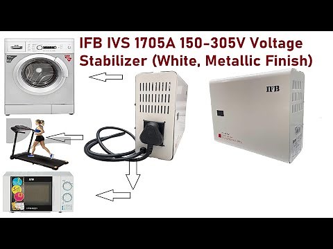 Stabilizer for IFB Washing Machines || IVS 1705A 150-305V Voltage Stabilizer White, Metallic Finish