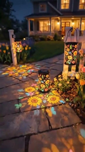 🌻 Colorful Sunflower Glow Solar Garden Lantern | 🔥 Outdoor Waterproof Glow Light