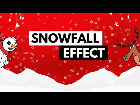 Create Snow Effect Background Animation on WordPress/Elementor Website | Elementor Cool Effects