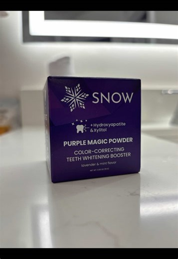 Give your toothpaste that extra boost with @Snow Teeth Whitening purple magic powder#teethwhitening #tiktok #tiktokshop #tiktokmademebuyit #smiles