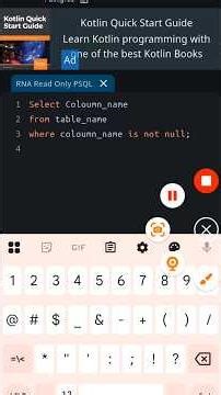 How to Test for NULL Values?IS Not NULL Syntax#shorts#sql #sqlserver #database #null #syntax