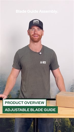 Reduce blade wander with the Woodland Mills Adjustable Blade Guide! 🪵 Easily adjustable so you can keep the guides close to the log you're cutting. ✅ Compatible with Woodland Mills HM122 & HM126 (2020 or newer) portable sawmills. This accessory comes standard on the HM126 - 14HP Engine (2020 and newer) and the HM130MAX® portable sawmill. | Woodland Mills