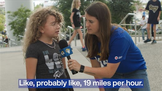 HOW fast can she run? Kids answer NFL trivia