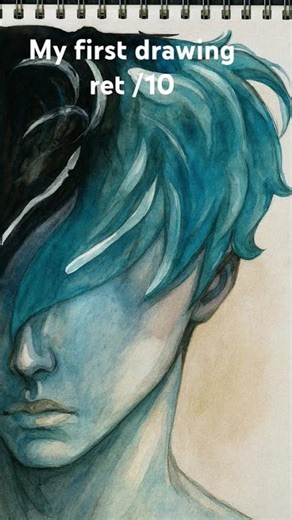 my first drawing 😍#drawing #anime # art #shortvideo