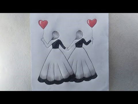 Best friend drawing tutorial for beginners very easy#bestfriend