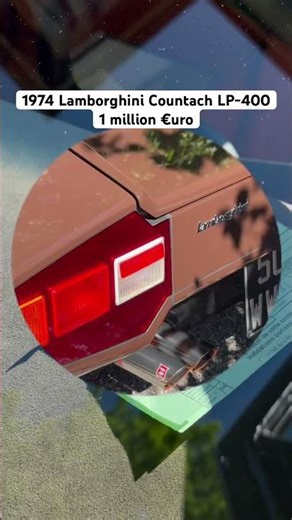 1974 Lamborghini Countach LP-400 - 1 million Euros