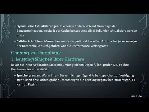 Wie viel Application Session-Daten können Sie speichern? Einblicke in Caching und Leistung
