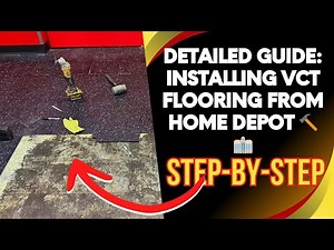 How To Install Commercial Vinyl Tile VCT Flooring From Home Depot Step by Step