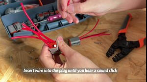 IWISS Deutsch DT Connector Kit in 2,3,4,6,8 and 12 Pin Configurations, Size 16 Stamped Contacts, Sealed Automotive Electrical Connectors, 94 Pieces