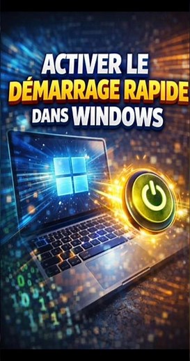 ⚡ Activer le démarrage rapide dans Windows ! #cmd #windows #windows10 #windows11 #tips #shorts #pc