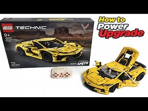 How to Motorize LEGO Technic 42205 Chevrolet Corvette Stingray MOC RC Power Functions Upgrade (4K)