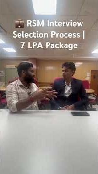 ✅ RSM Interview Rounds & Selection Process | 7 LPA Job #interviewprocess #jobforfresher