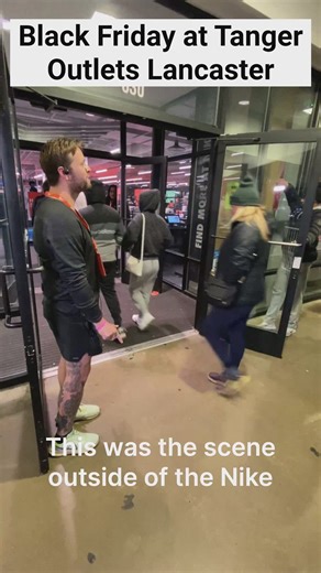 Shoppers flood the stores at Tanger Outlets Lancaster