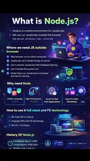 Node.js shu che? 🤔 1 minute ma samjo! 🚀