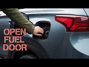 HYUNDAI SANTA FE - How to open up the gas cap & Fuel Door