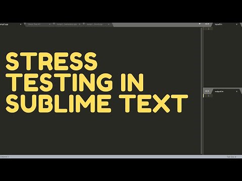 Stress Testing In Sublime Text